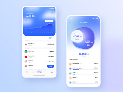 Baeki Financial Mobile App by Iris Lee on Dribbble