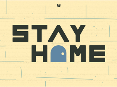# StayHome brand branding coronavirus covid 19 design identity illustration logo