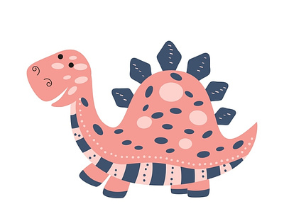 Dinosaur adobe illustrator character dinosaur illustration kids vector vector illustration