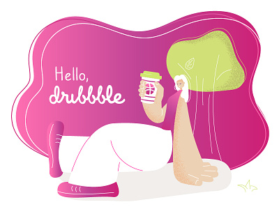 Hello Dribbble! design illustration vector