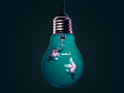 Life in lightbulb