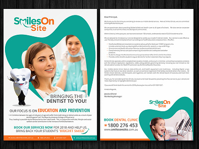 Mobile-Dental-Services-For-School-Students branding design flyer design
