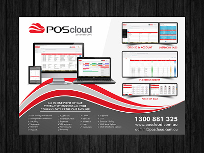 Poscloud-Flyer branding design flyer design