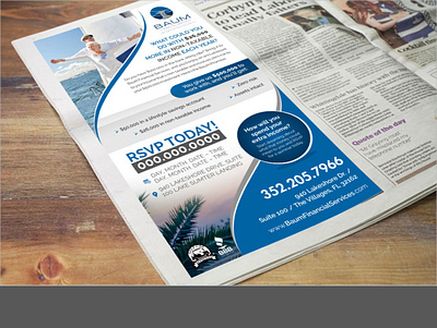 Retirement Planning Firm NEWSPAPER AD design newspaper ad