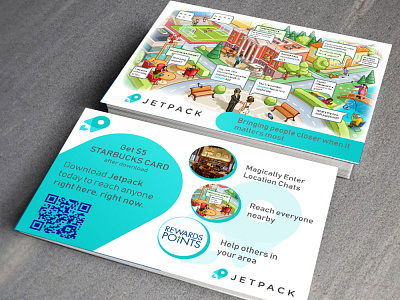 jetpack app promotion postcard app promotion postcard