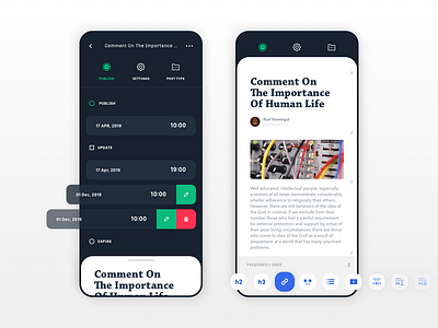 Concept UI Vol.02 Live editor for mobile devices