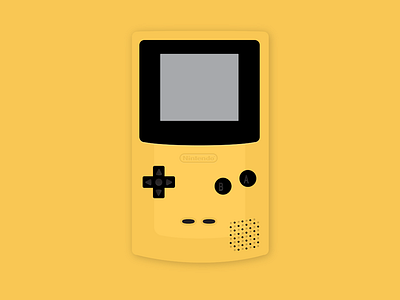 Nintendo Gameboy Color Vector by Marc Deely on Dribbble