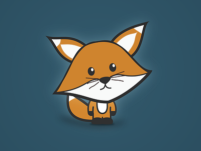 Buddy Rotten character fox illustration kids vector