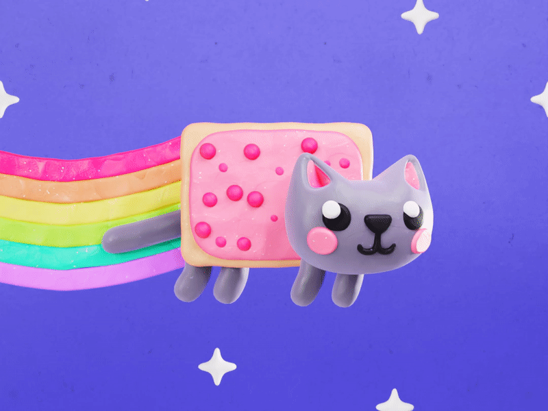 Nyan Cat 3d 3d art animation art blender cat cute design digital illustration nyan nyancat