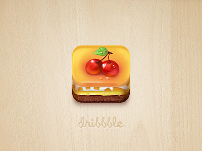 Birthday butler icon app cake cherry icon iphone sweet