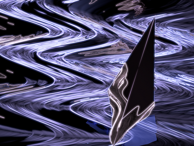 Waves pierced 3d cinema 4d concept art cover art design illustration
