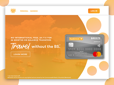 Daily UI #3 australia bank bank card bankwest dailyui dailyui 003 dailyui 3 web webdesign