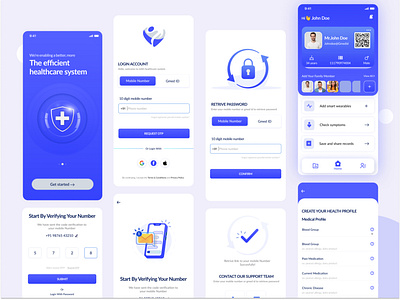 Healthcare Mobile App UI