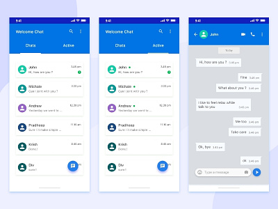 Chatting app !! adobe xd chatting app mobile ui typography ui