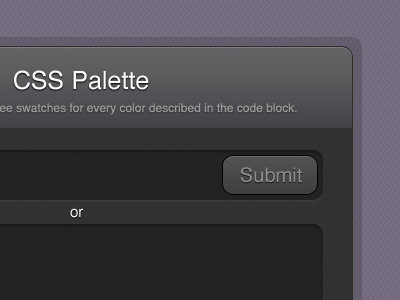 CSS Palette border button design form gui submit ui web website