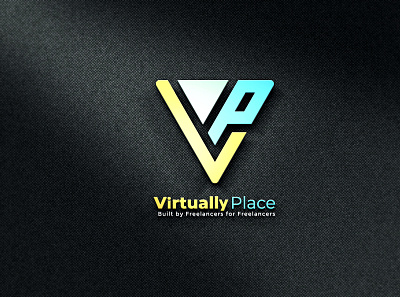 Virtually Place Logo design branding creative design dribbble hello e commerce graphic design illustrator logo typography vector
