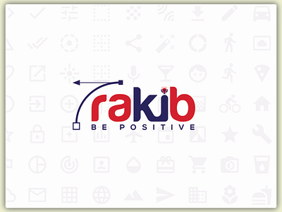 RAKIB logo branding creative design e commerce graphic design logo typography vector