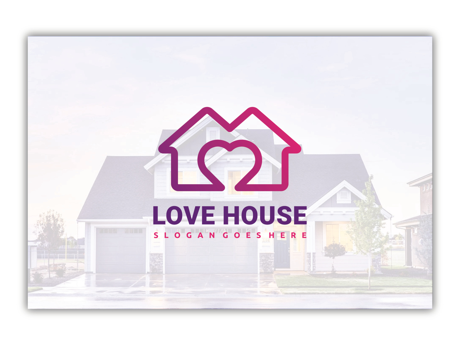 Love House Logo by Rakibul Hasan on Dribbble