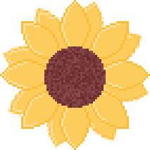 Sunflower? flower pixel yellow