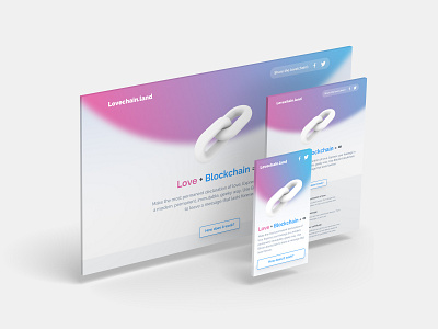 Lovechain poster ux design visual webdesign