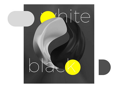 Koi b&w black white poster typography visual