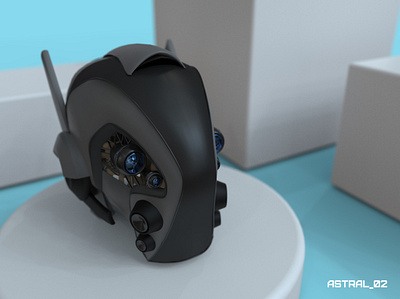 ASTRAL_02 – Sketched in VR concept concept design futuristic gravity sketch helmet industrial product vr