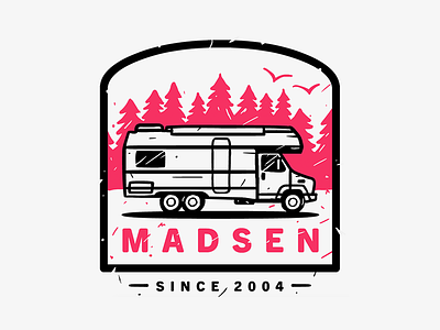 Madsen Camper 2 badge badge logo badgedesign badges camper camping design illustration outdoor outdoor badge vector
