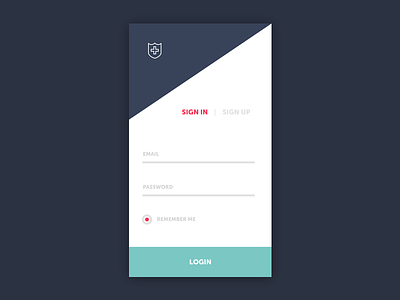Sign In flat login mobile sign in sign up smartphone ui ux