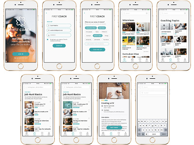 Firstcoach · Ux/Ui Design Case Study
