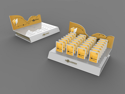 Golverdi / Honey Counter top Stand branding counter top design honey industrial design plexiglass pop posm product design