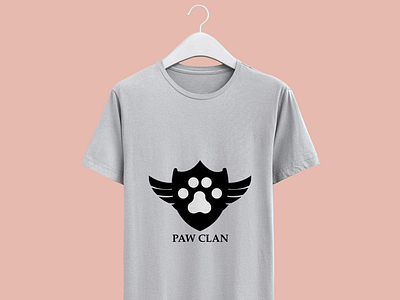 Paw clan adobe black fashion illustration mockup white