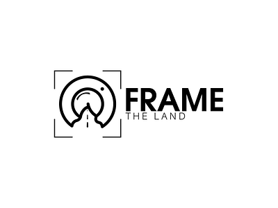 Frame the land logo. adobe illustration logo