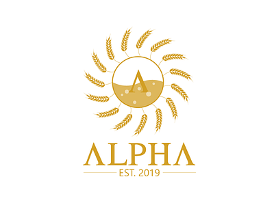 Alpha energy drink logo