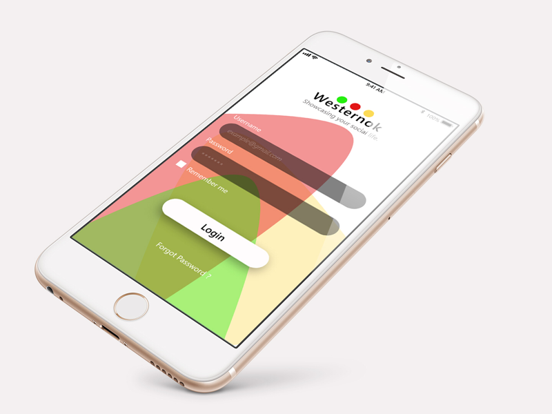 Westernok UI design business media logo black illustration design ux ui