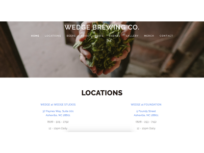 Wedge Brewing Co. | Authentic Asheville asheville branding design nc photography web design website
