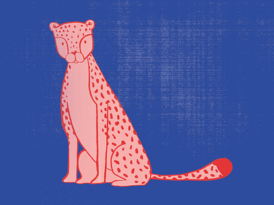 Leopard animal art digital drawing illustration ink leopard pop