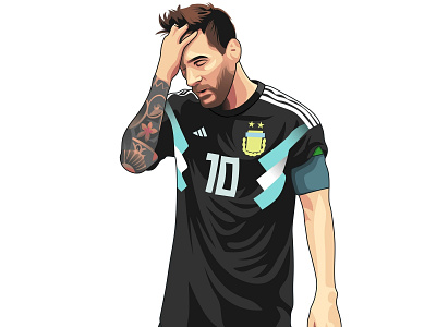 Leo Messi Vector portrait