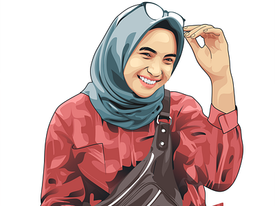 Hijabers vector art