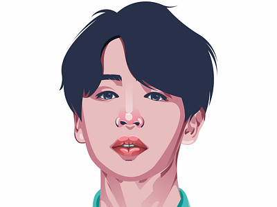 BTS Jimin Fanart art art book avatar cartoon cartoon design design illustration photo photoshop vector vector artwork