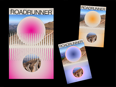 Roadrunner color design maggiewitherow poster poster a day poster design roadtrip