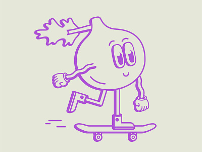 Fig character fig illustration illustrator maggiewitherow skateboard