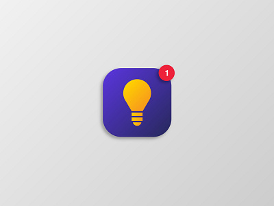 Daily UI Challenge 005 - App Icon 005 app appicon challenge daily daily ui dailyui design gradient icon icon light light bulb ui