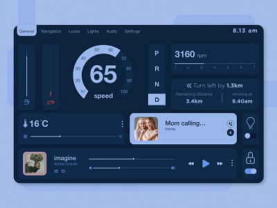 Daily UI Challenge 034 - Car Interface