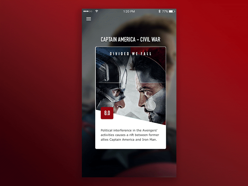 Movie App Transistion