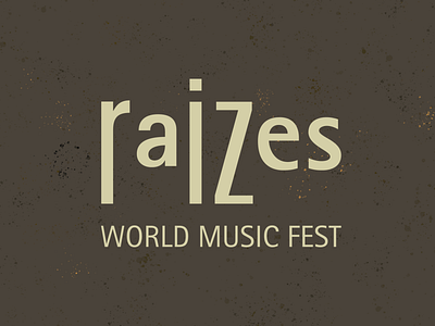 Raizes – World Music Fest design designer graphic graphic design logo logodesign music festival type typography visual identity