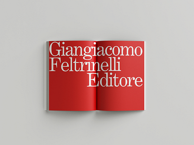 Giangiacomo Feltrinelli Editore bookdesign editorialdesign graphicdesigner typography