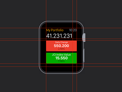 Glance apple apple watch glance portfolio stock trading watch