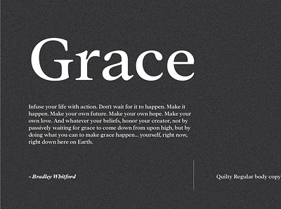 Quilty - Serif Typeface Of 14 Styles body copy