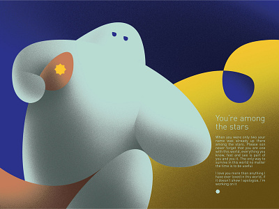 Among The Stars - Colored Shaded branding graphic design illustration