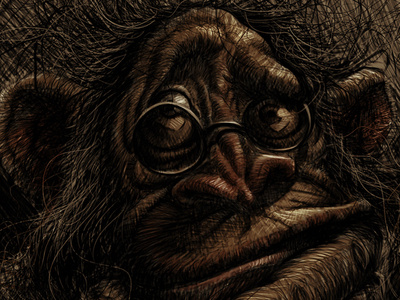 What's Wrong With You? - sketch digital painting graphic design monkey sketch